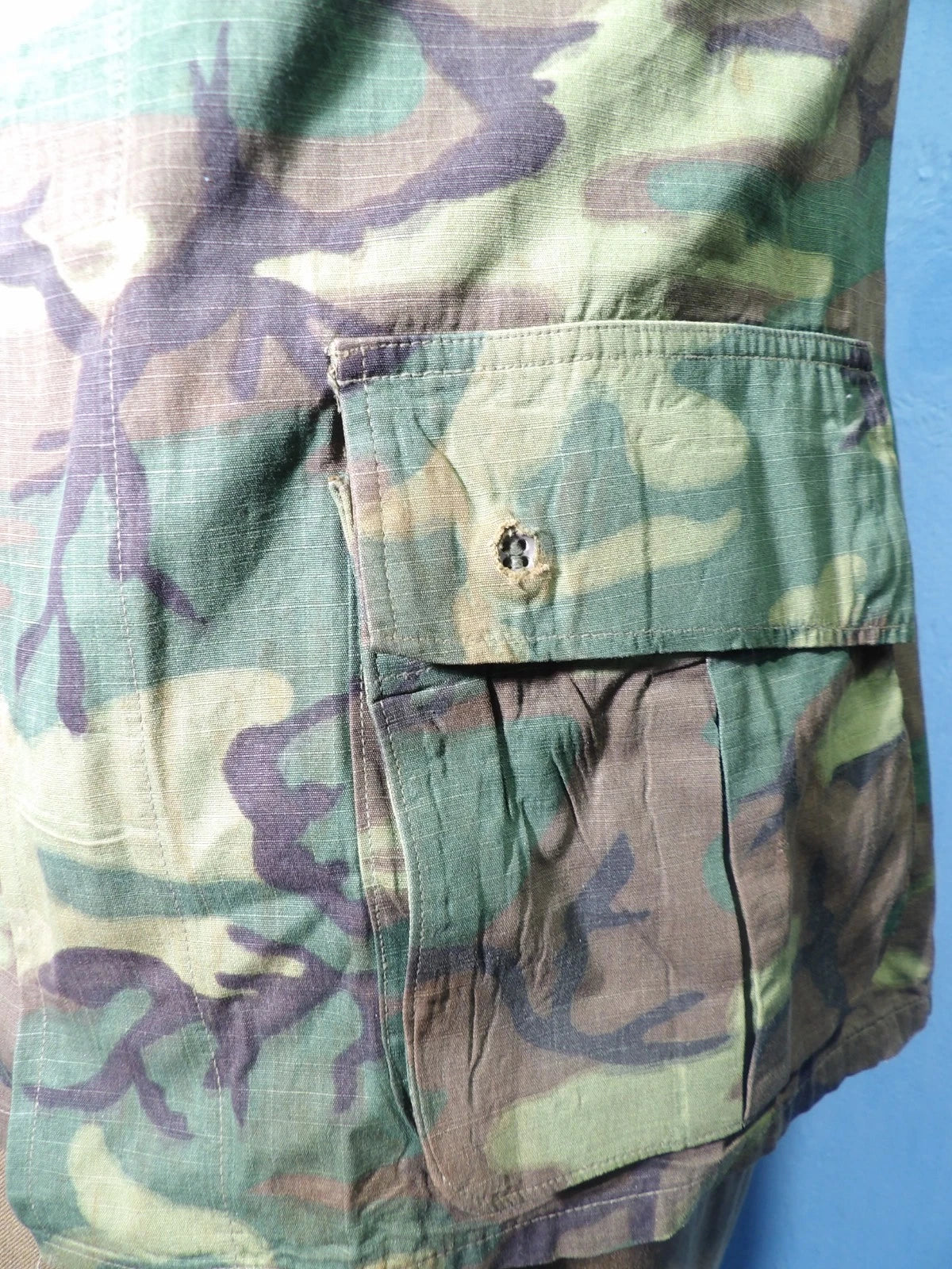 VINTAGE ERDL SLANT POCKET POPLIN SHIRT SMALL LONG