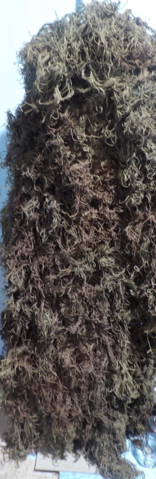 GHILLIE SUIT FULL BODY "PONCHO" MOSSY CAMOFLAUGE W/ ATTACHED HOOD