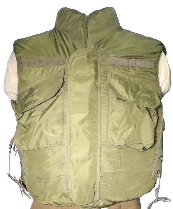 VIETNAM ERA M-69 ARMY FLAK VEST 3/4 COLLAR SIZE MEDIUM DATED 1969