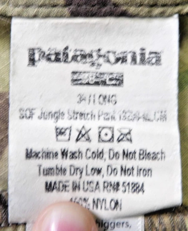 PATAGONIA SOF JUNGLE STRECH PANTS 38 LONG MUTLICAM