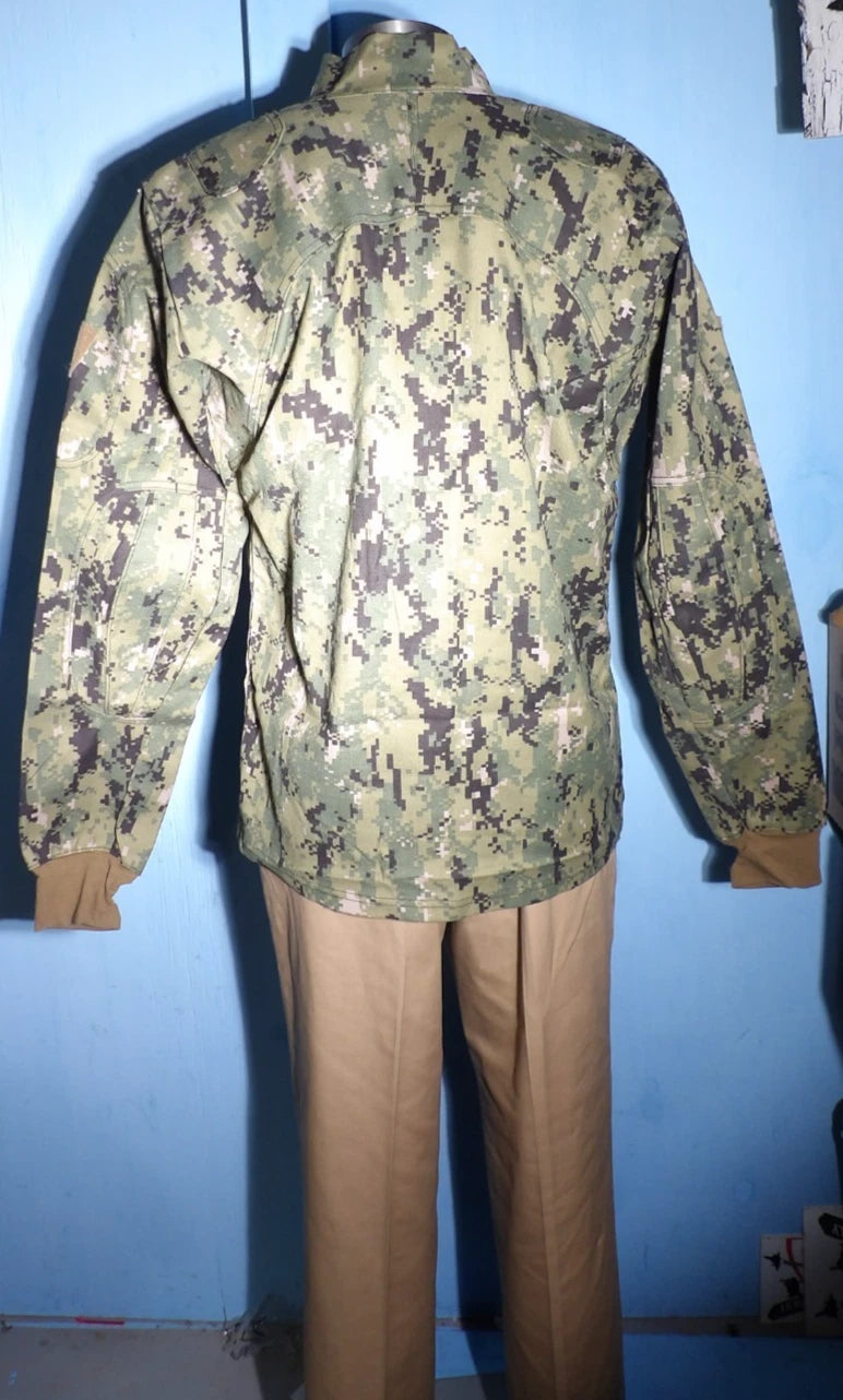 NAVY AOR2 TYPE III INCLEMENT WEATHER COMBAT SHIRT FROG MEDIUM LONG