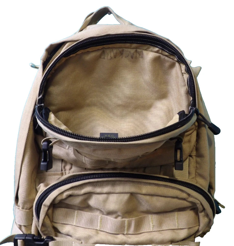 SPEC OPS T.H.E TACTICAL BACKPACK TAN W/ MOBILE OFFICE INSERT