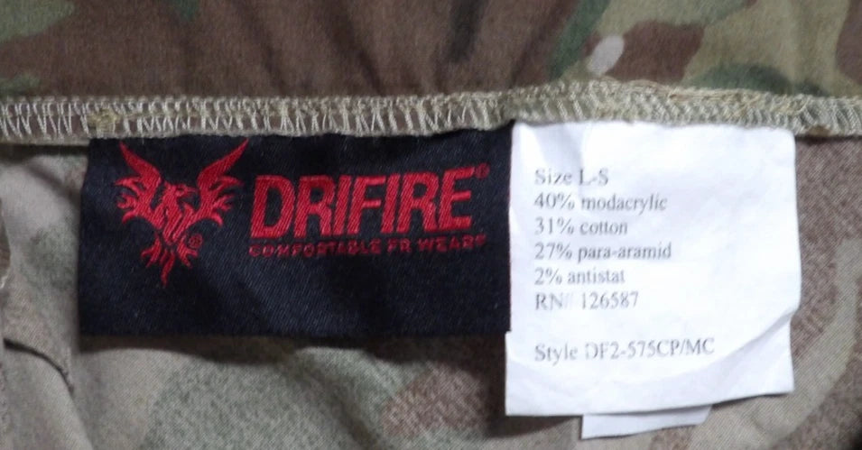 DRIFIRE COMBAT PANTS MULTICAM DF2 575CP W/KNEEPADS LARGE SHORT