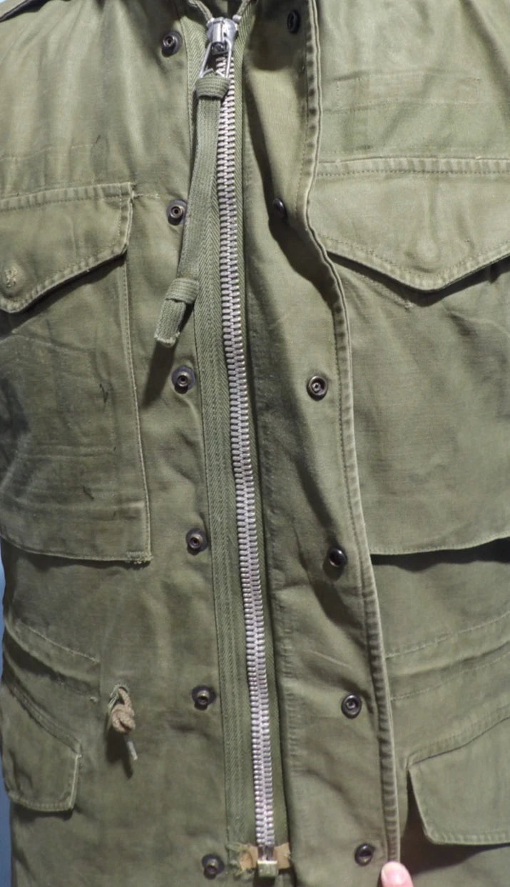 VINTAGE ARMY M-1951 FIELD JACKET 0G-107 OD GREEN XTRA SMALL REGULAR