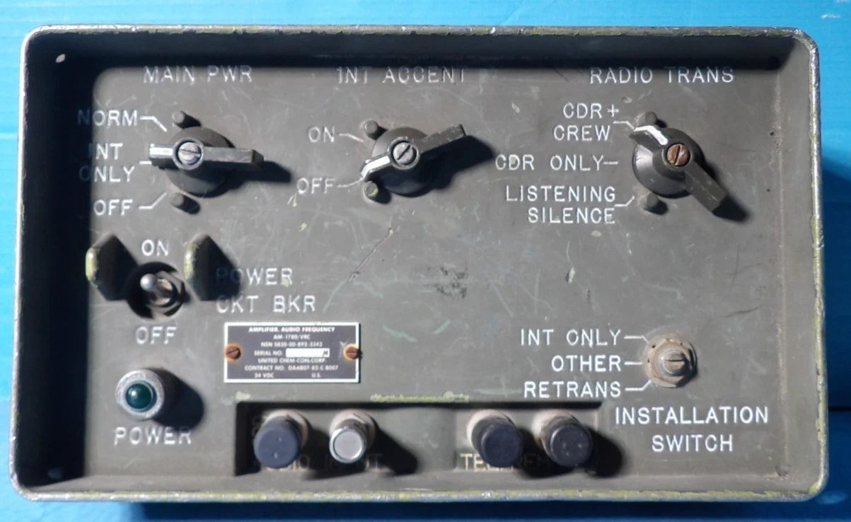 AMPLIFIER,AUDIO FREQUENCY AM1780/VRC NSN: 5895-00-892-3342 VECHILE INTERCOM