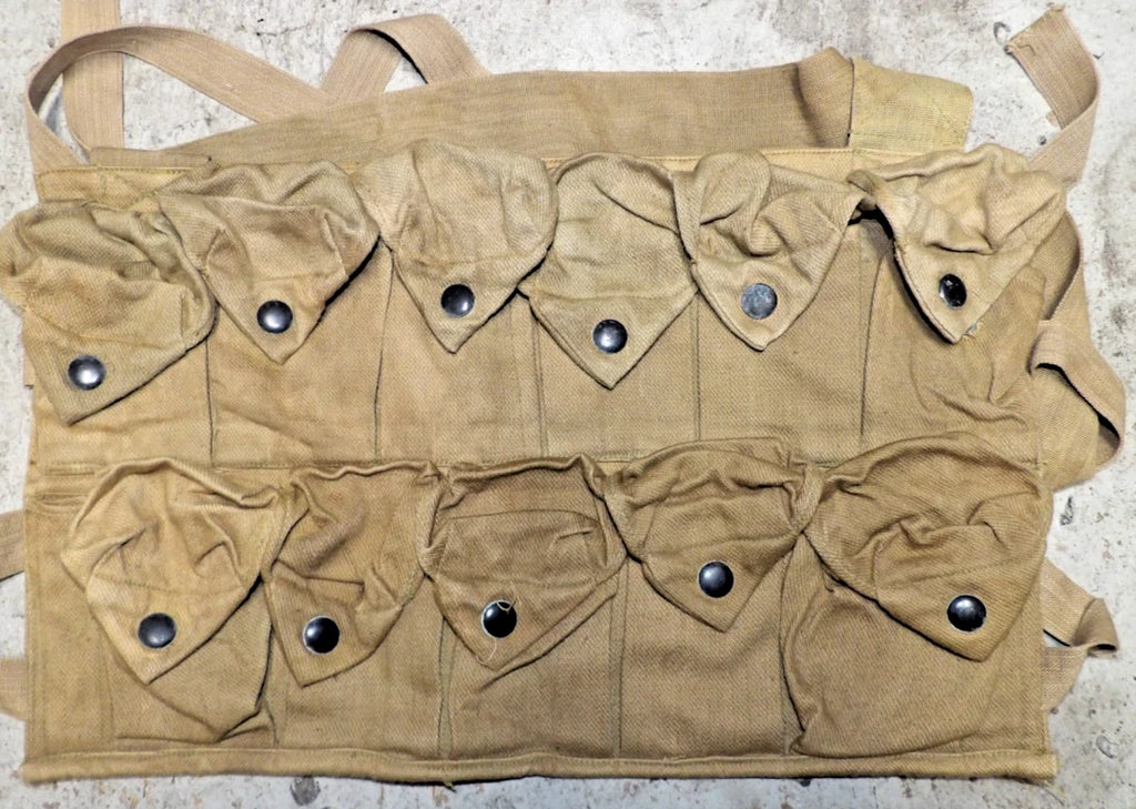 WW1 US 11 GRENADE VEST MILITARY CANVAS AMMO POUCH
