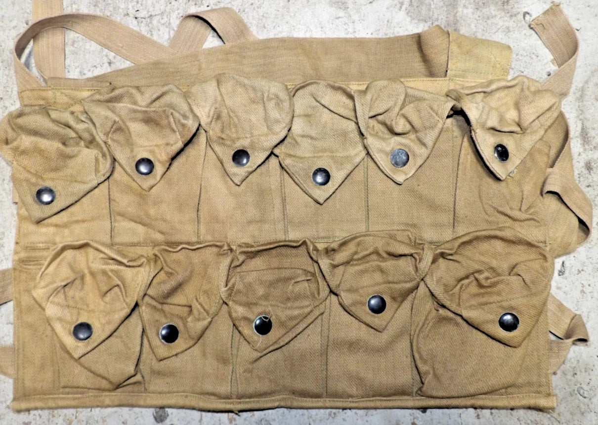 WW1 US 11 GRENADE VEST MILITARY CANVAS AMMO POUCH