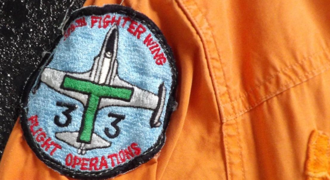 VINTAGE ORANGE USAF K-2B LIGHT FLIGHT SUIT VIETNAM ERA COVERALLS MEDIUM