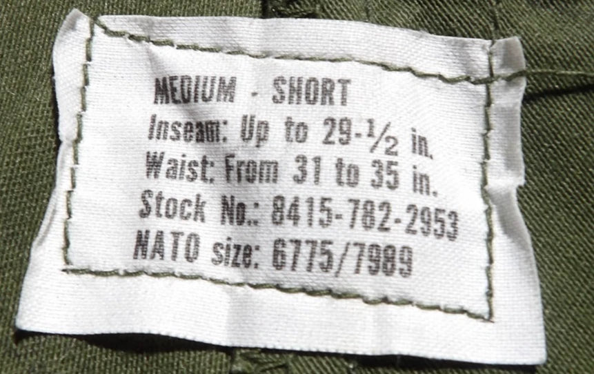 VINTAGE M65 PANTS ARMY COLD WEATHER VIETNAM PANTS 70S MEDIUM SHORT
