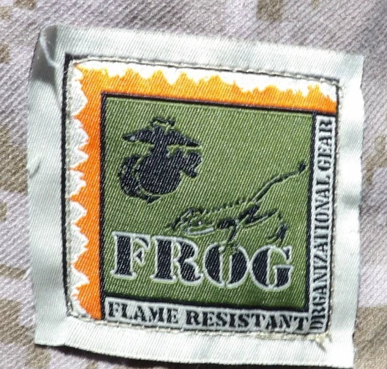 USMC INCLEMENT WEATHER COMBAT SHIRT MED REG DESERT MARPAT IWCS FROG