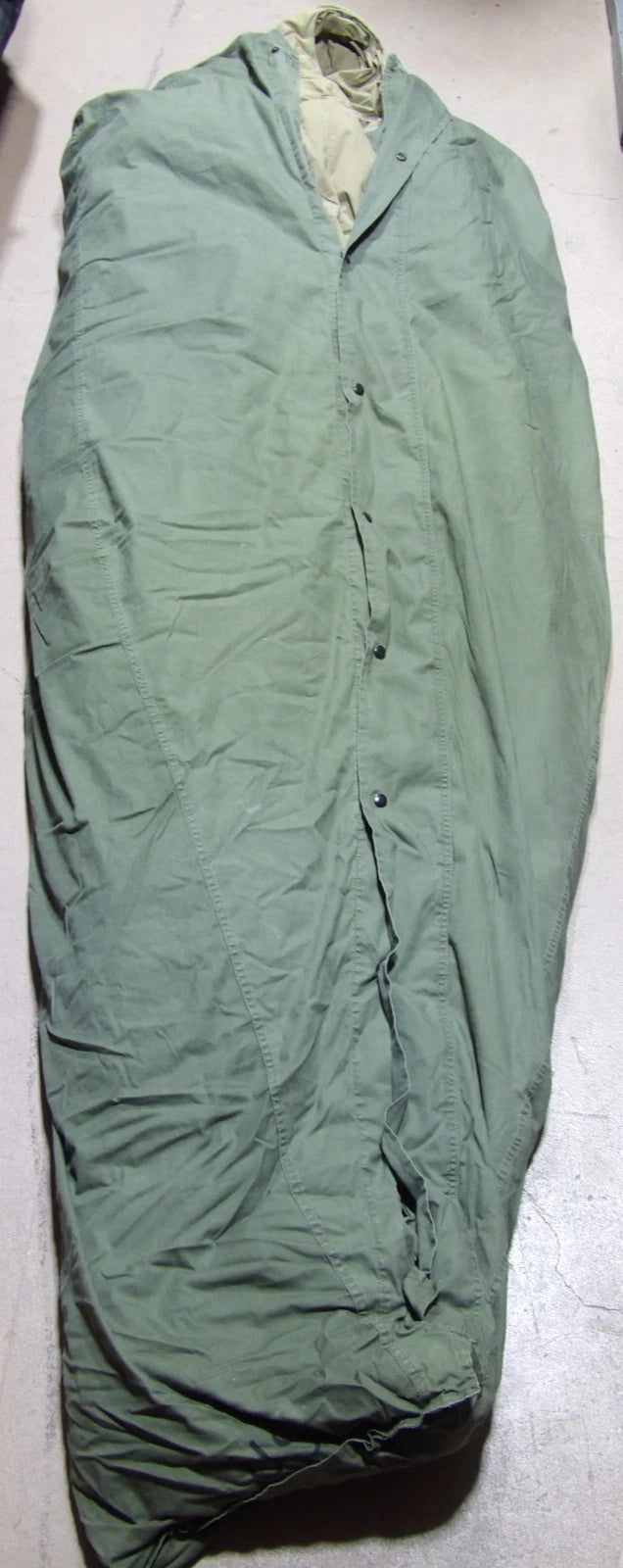 VTG USGI M-1949 MOUNTAIN SLEEPING BAG DOWNFILLED ARCTIC SIZE LARGE WITH COVER
