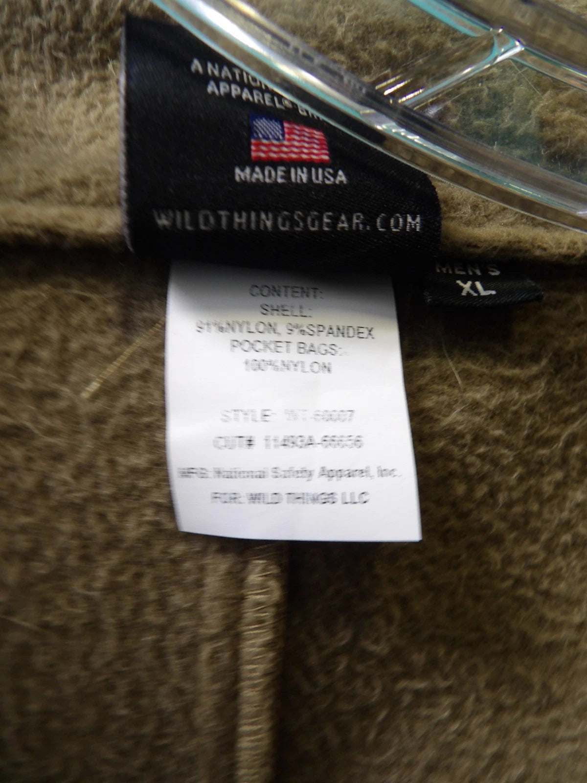 WILD THING TACTICAL SOFT SHELL JACKET COYOTE BROWN XL 60007