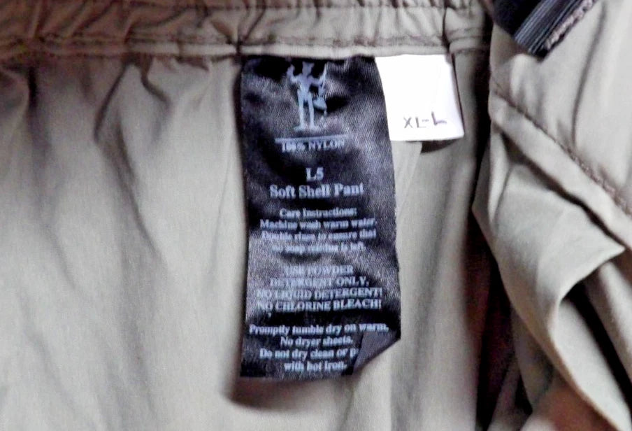ORC INDUSTURES PCU LEVEL 5 SOFT SHELL PANTS XL