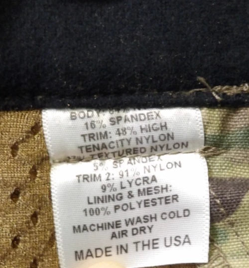 BEYOND CLOTHING A5D RIG SOFTSHELL PANTS MULTICAM FLEECE LINED LARGE SOF CAG