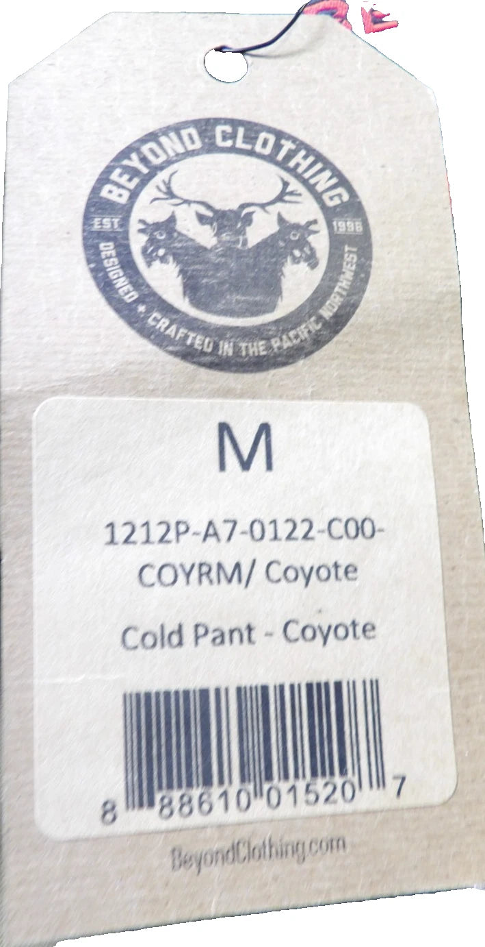 BEYOND CLOTHING COLD PANTS COYOTE MEDIUM
