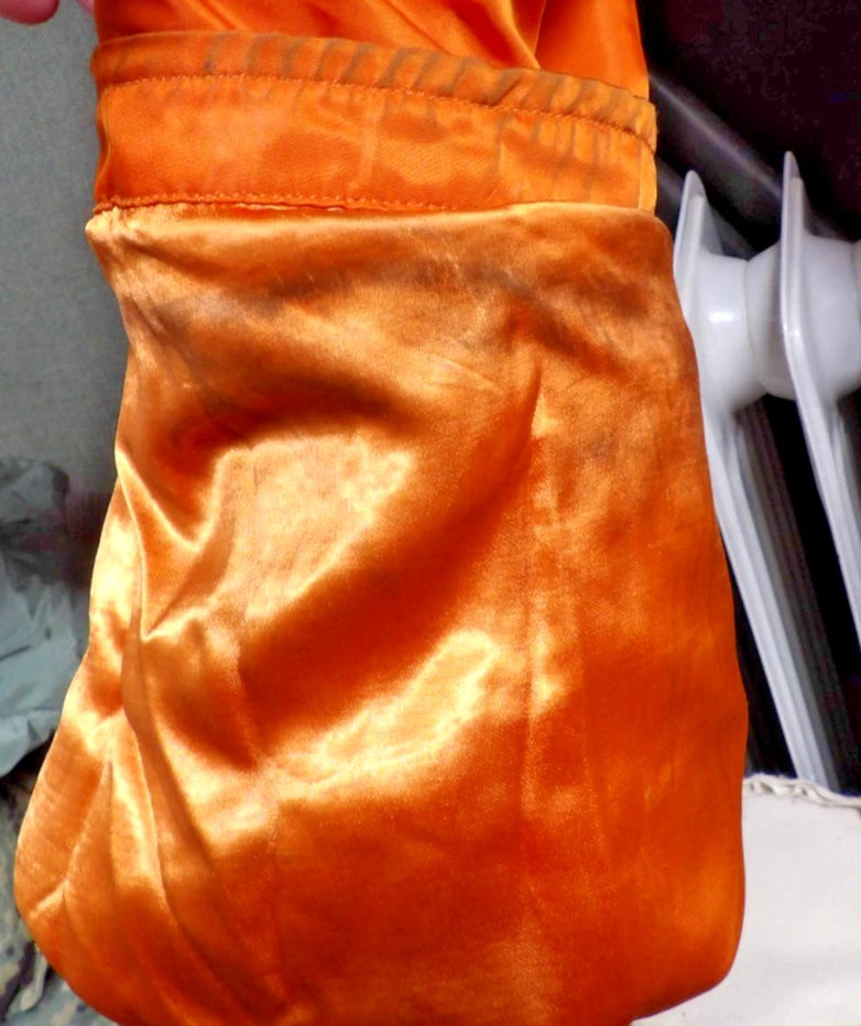 VIETNAM ERA VINTAGE CWU-1/P ORANGE FLYING COVERALL FLIGHT SUIT MEDIUM LONG