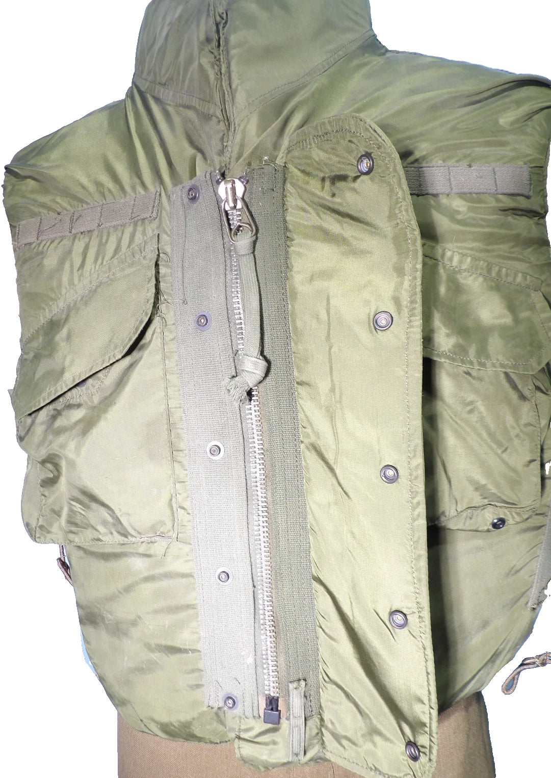 VIETNAM ERA M-69 ARMY FLAK VEST 3/4 COLLAR SIZE MEDIUM DATED 1969