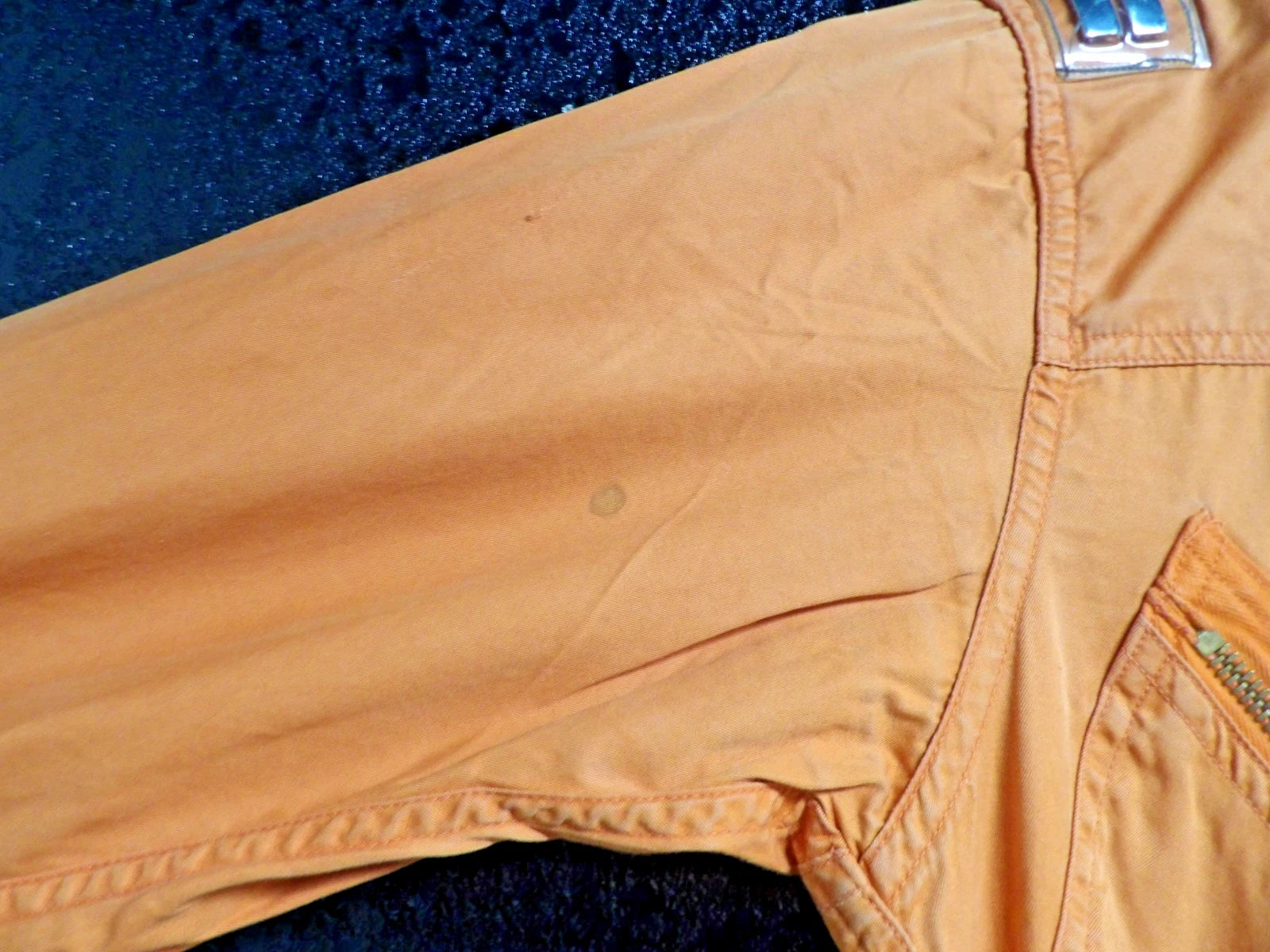 VINTAGE ORANGE USAF K-2B VERY LIGHT FLIGHT SUIT VIETNAM ERA COVERALLS SMALL LONG