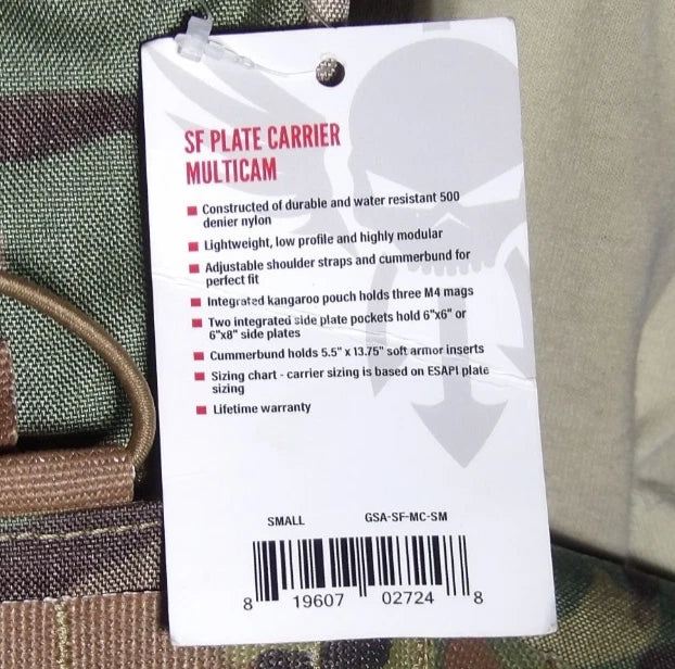 SHELLBACK TACTICAL SF MULTICAM PLATE CARRIER
