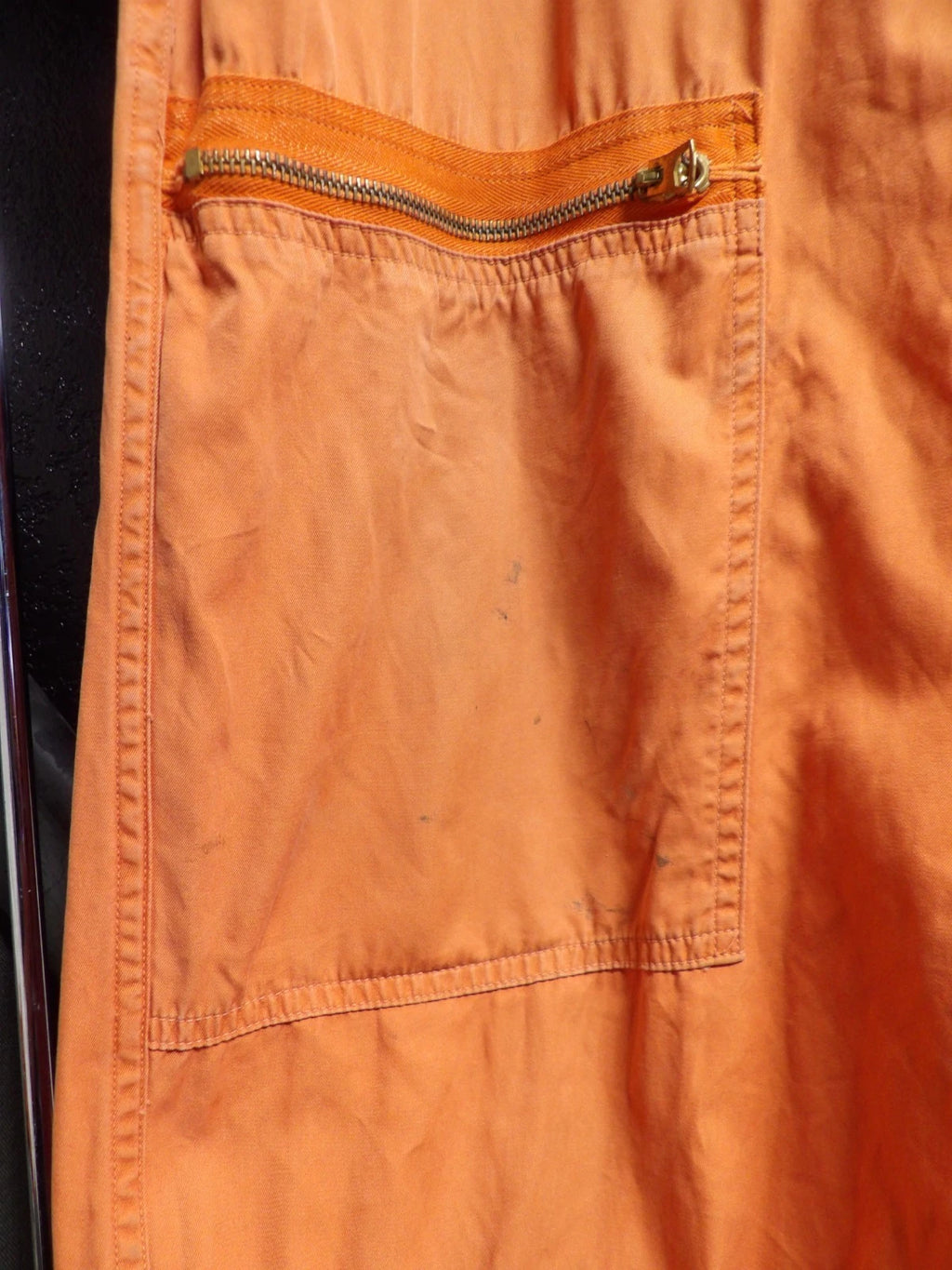 VINTAGE ORANGE USAF K-2B LIGHT FLIGHT SUIT VIETNAM ERA COVERALLS MEDIUM
