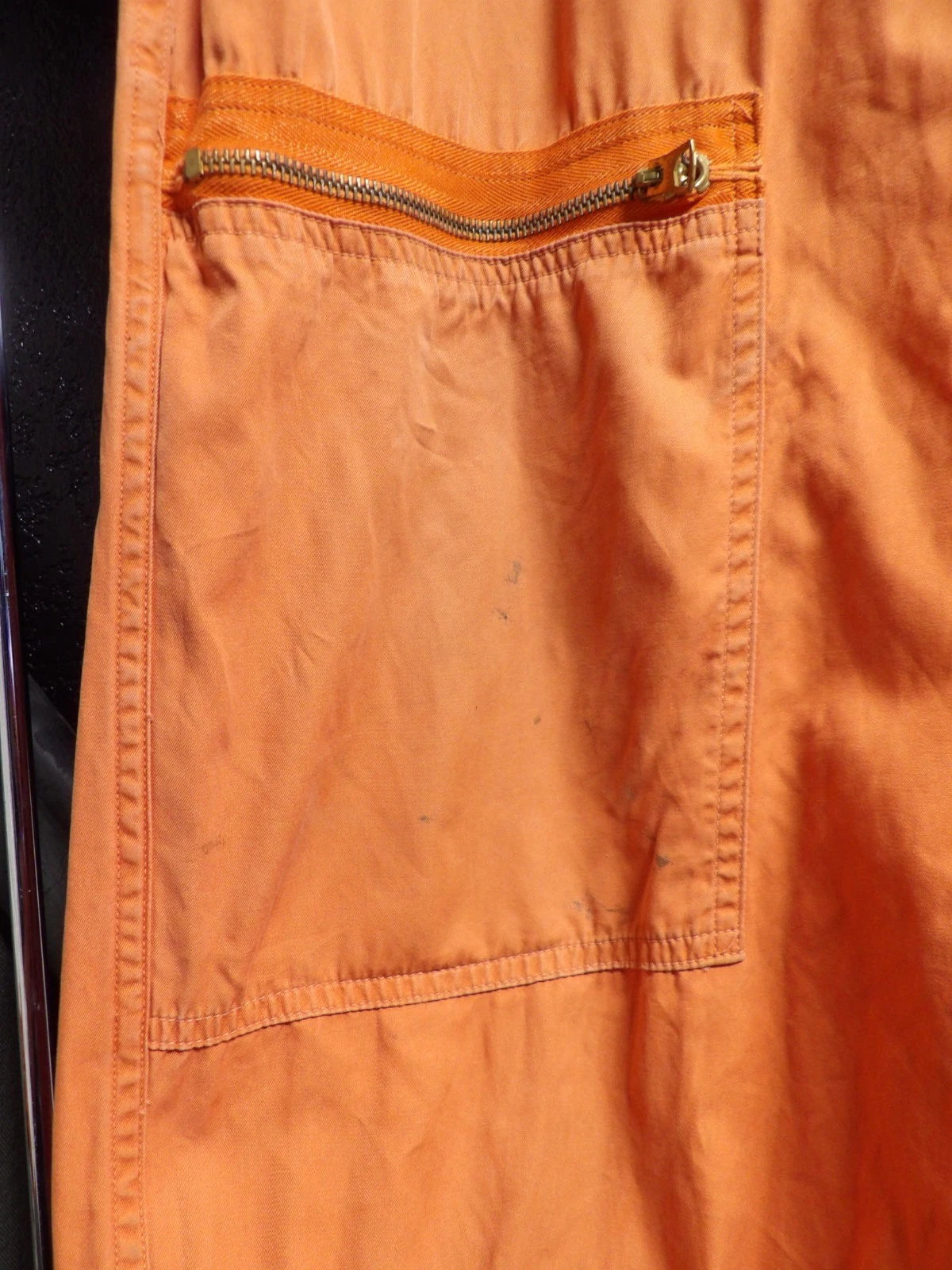 VINTAGE ORANGE USAF K-2B LIGHT FLIGHT SUIT VIETNAM ERA COVERALLS MEDIUM