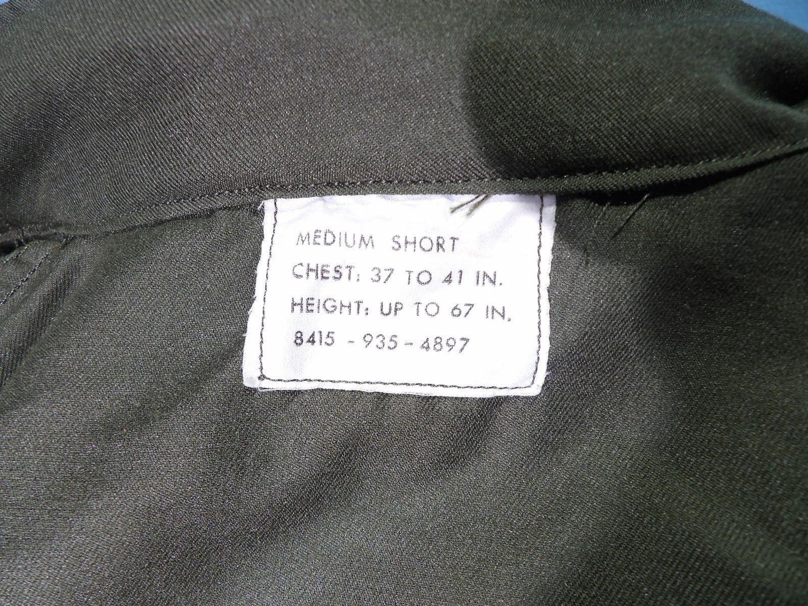 US VIETNAM 2 PIECE FLIGHT SUIT FLYERS HW SHIRT & PANTS MEDIUM SHORT OG106