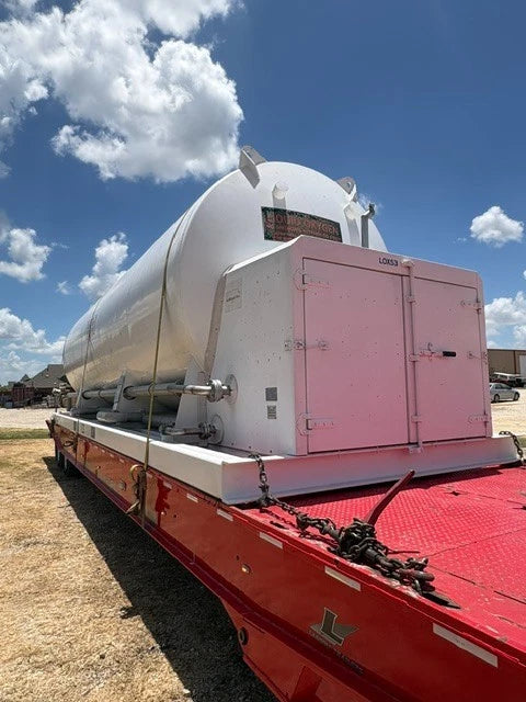 6000 GAL CRYOGENIC LIQUID STORAGE TANK NITROGEN OXYGEN SKID MOUNTED STAINLESS