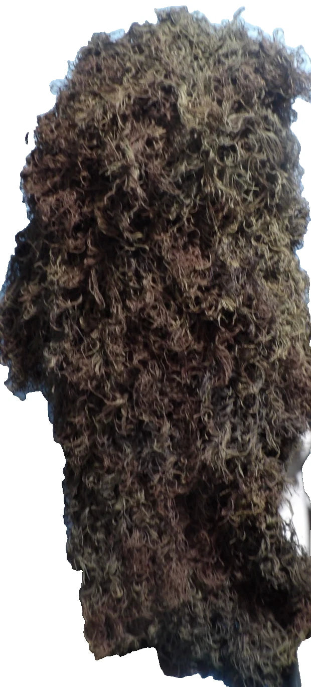 GHILLIE SUIT FULL BODY "PONCHO" MOSSY CAMOFLAUGE W/ ATTACHED HOOD