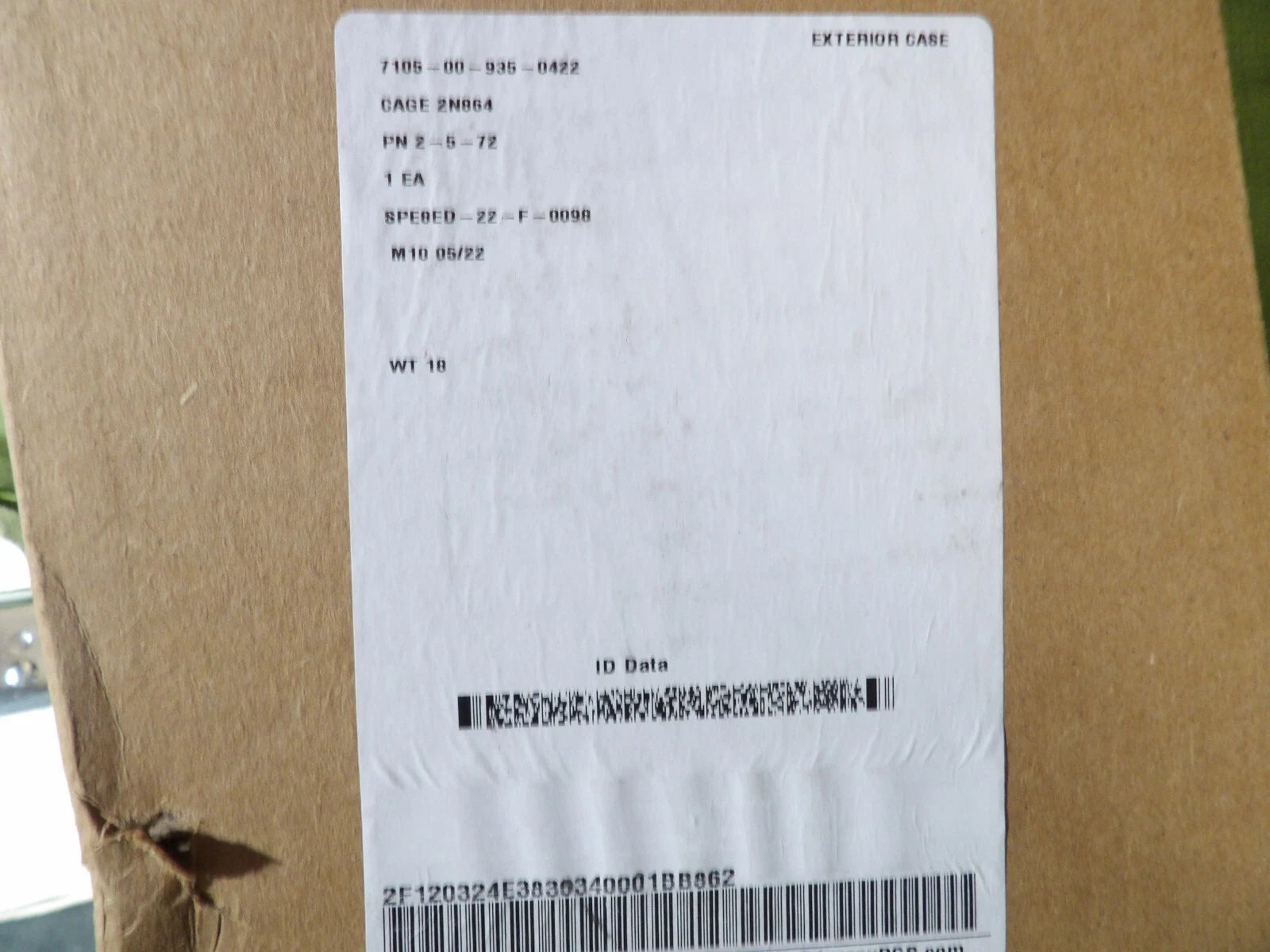 UNISSUED NEW IN BOX USGI FOLDING COT