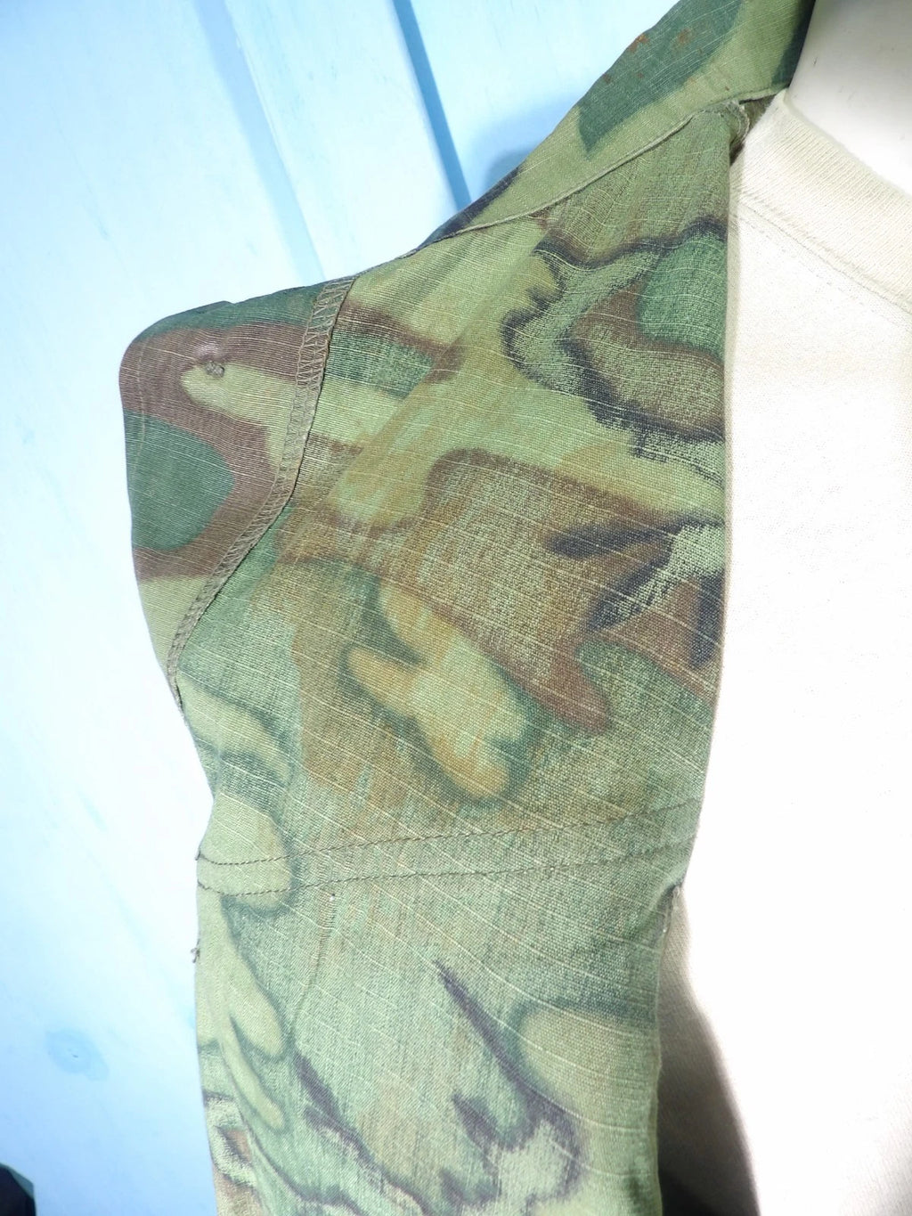 VINTAGE ERDL SLANT POCKET POPLIN SHIRT SMALL LONG
