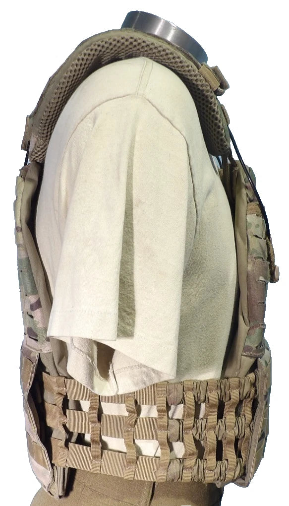 5.11 TACTICAL MULTICAM TACTEC PLATE CARRIER W/ ELSTATIC CUMMERBUND