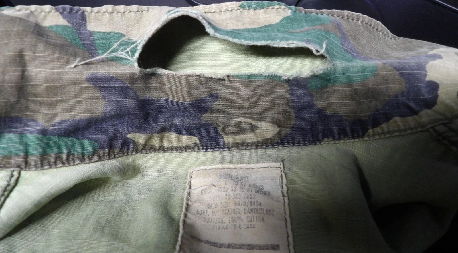 VINTAGE VIETNAM ERDL HOT WEATHER CAMO DSA 70s USMC SMALL SHORT