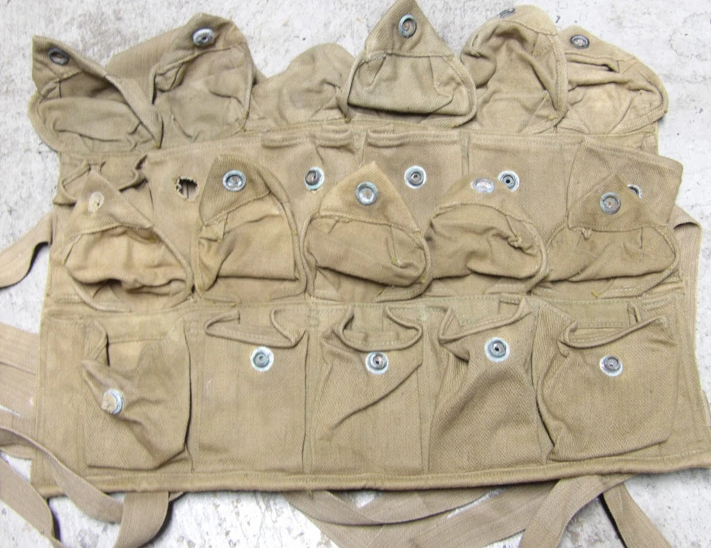 WW1 US 11 GRENADE VEST MILITARY CANVAS AMMO POUCH