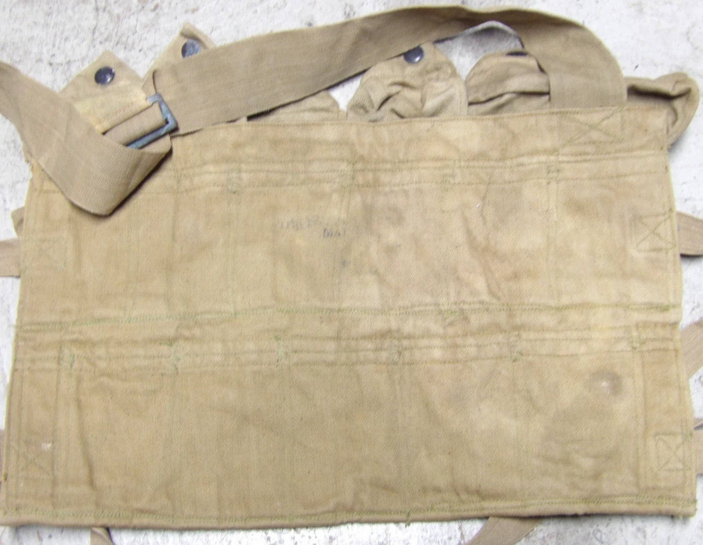 WW1 US 11 GRENADE VEST MILITARY CANVAS AMMO POUCH