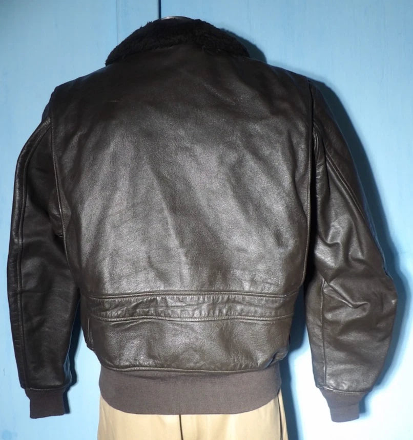 VINTAGE USN G-1 INTERMEDIATE LEATHER FLYERS JACKET