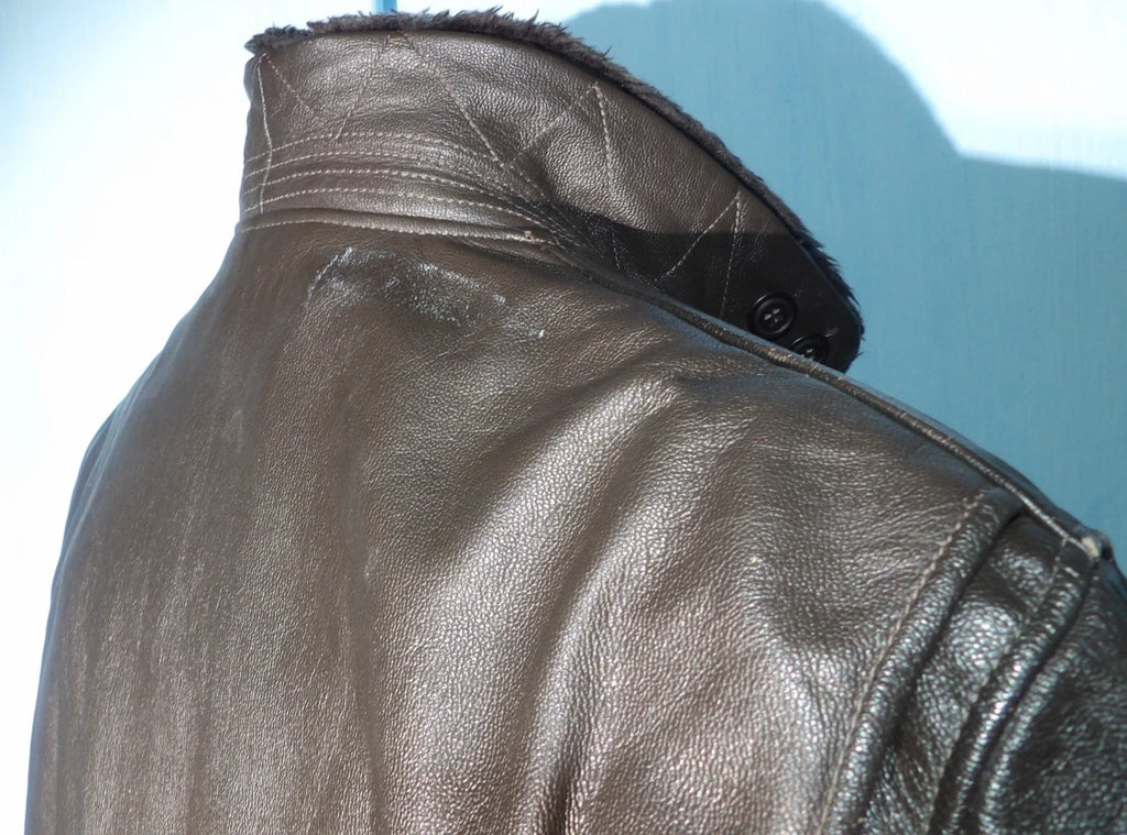 VINTAGE USN G-1 INTERMEDIATE LEATHER FLYERS JACKET