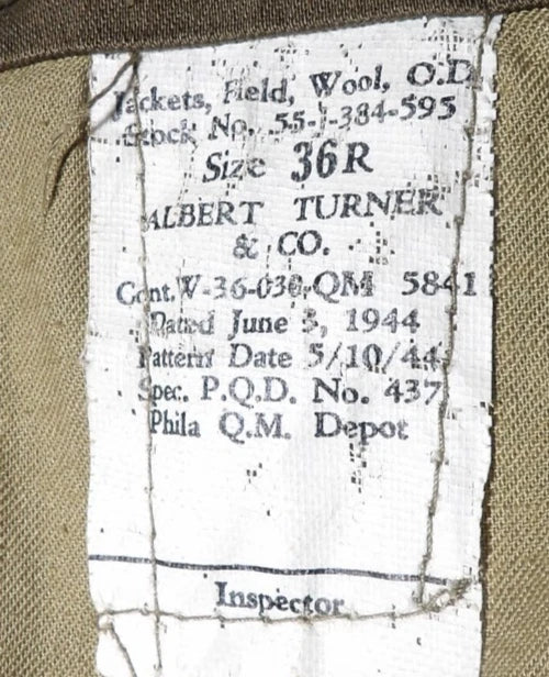 WWII VINTAGE EISENHOWER "IKE" FIELD JACKET
