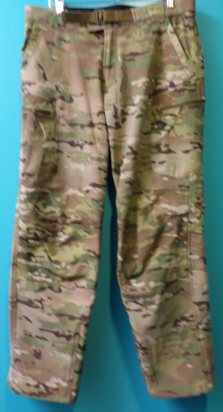 BEYOND CLOTHING A5D RIG SOFTSHELL PANTS MULTICAM FLEECE LINED LARGE SOF CAG