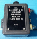 C.E. NIEHOFF N3207 DUAL VOLTAGE REGULATOR 14 & 28 VDC (UNTESTED FOR PARTS)