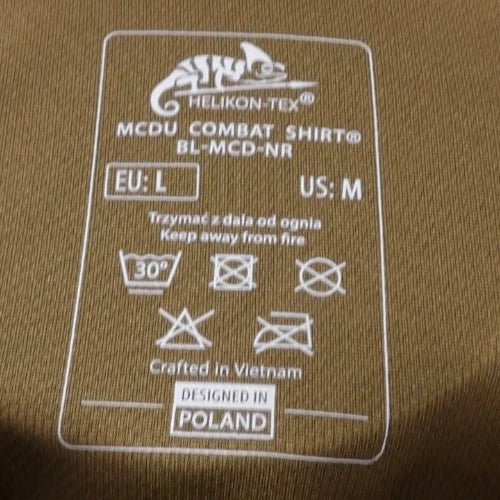HELIKON TEX MCDU MULTICAM COMBAT SHIRT MEDIUM