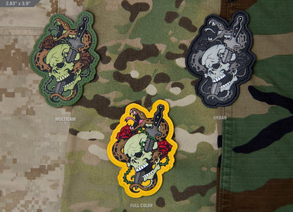 SKULL SNAKE 1 PVC MORALE PATCH