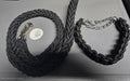 Bomei Pet Black Rope Leash with collar