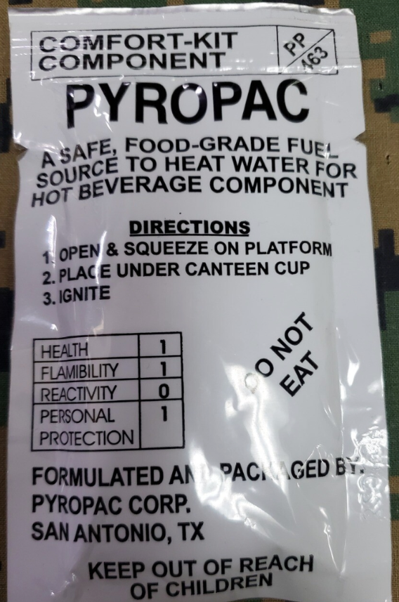 PYROPAC FOOD SAFE FIRE GEL – Armed Forces Supply