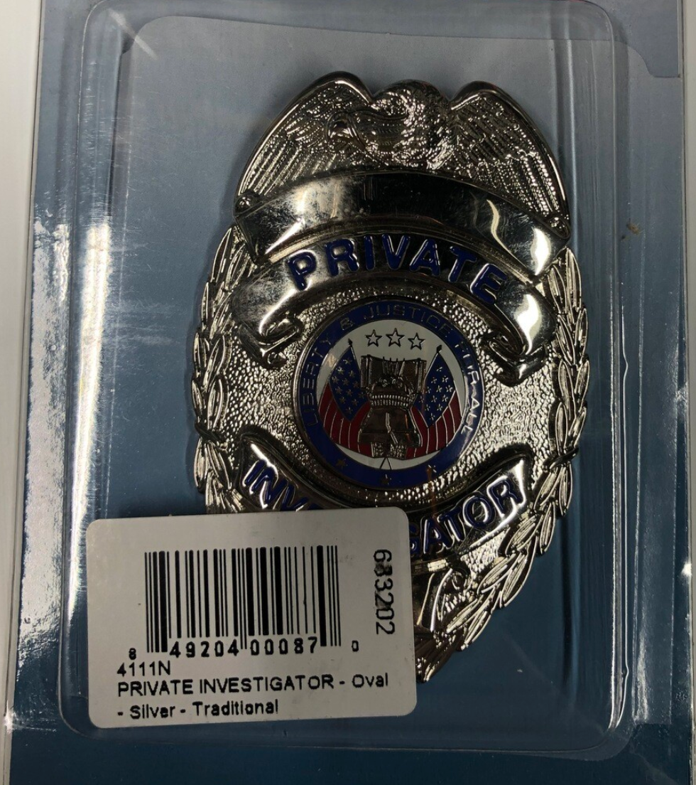 PRIVATE INVESTIGATOR BADGE
