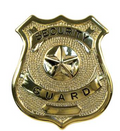 Gold Security Guard Badge
