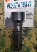BLACKLIGHT & WHITE LED FLASHLIGHT