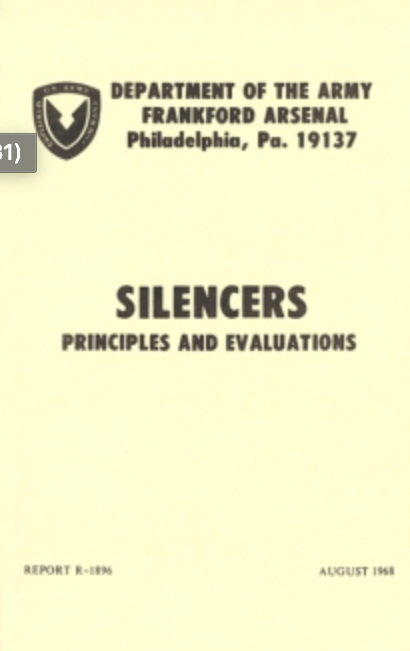 Silencers Principles And Evaluations REPORT R-1896