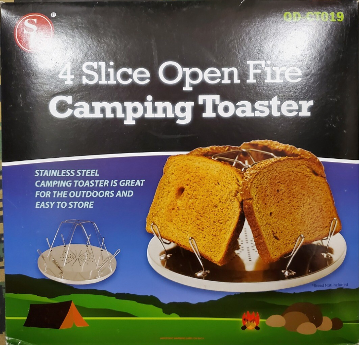 4-Slice Open Fire Camping Toaster