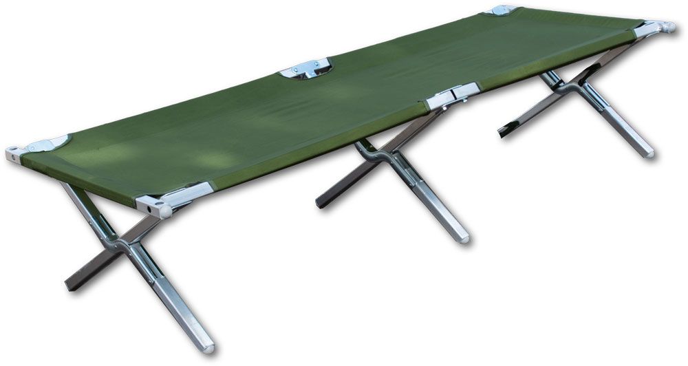 MILITARY NEW/LIKE NEW COT ALUMINUM FOLDING COT FIRST AID MEDIC