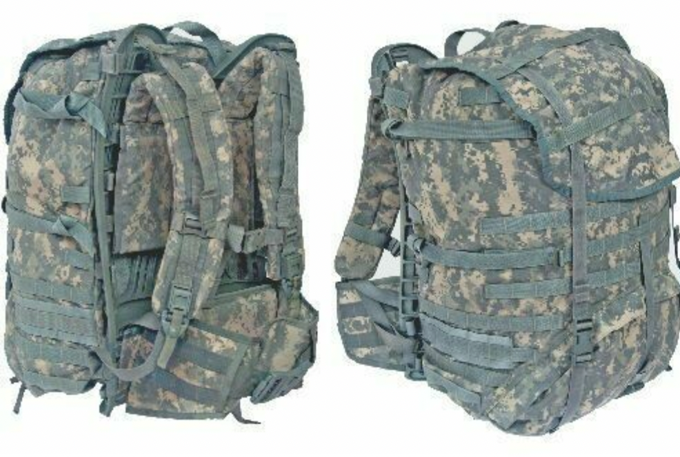 acu backpack us army kids Assault Pack Molle II UCP w/Stiffener and Embroidery Option Heavy weight cotton canvas material USGI Military ACU Molle II